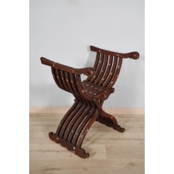 Сирийское складное кресло из орехового дерева 1900