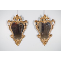 Пара позолоченных зеркал в венецианском стиле