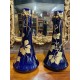 Paire de vases Art-Nouveau en porcelaine