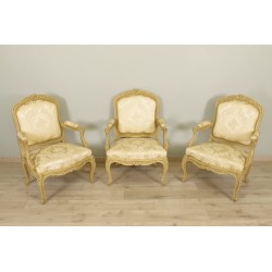 Три кресла в стиле Людовика XV