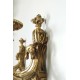 Пара настенных светильников в стиле Людовика XVI Золоченый бронзовый кафетерий Стиль